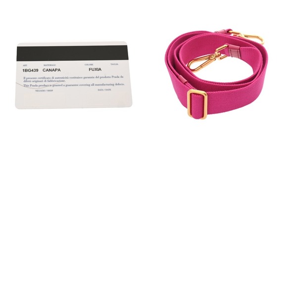 PRADA Canapa Pink Canvas Handbag - Picture 10 of 10